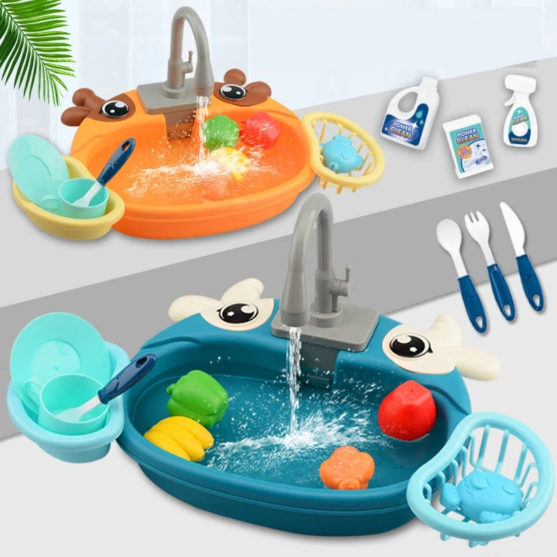 유아용 전기 순환식 물놀이 주방 세트, 식기세척기 싱크 - Kids Outdoor Kitchen Accessories 리뷰 및 가격