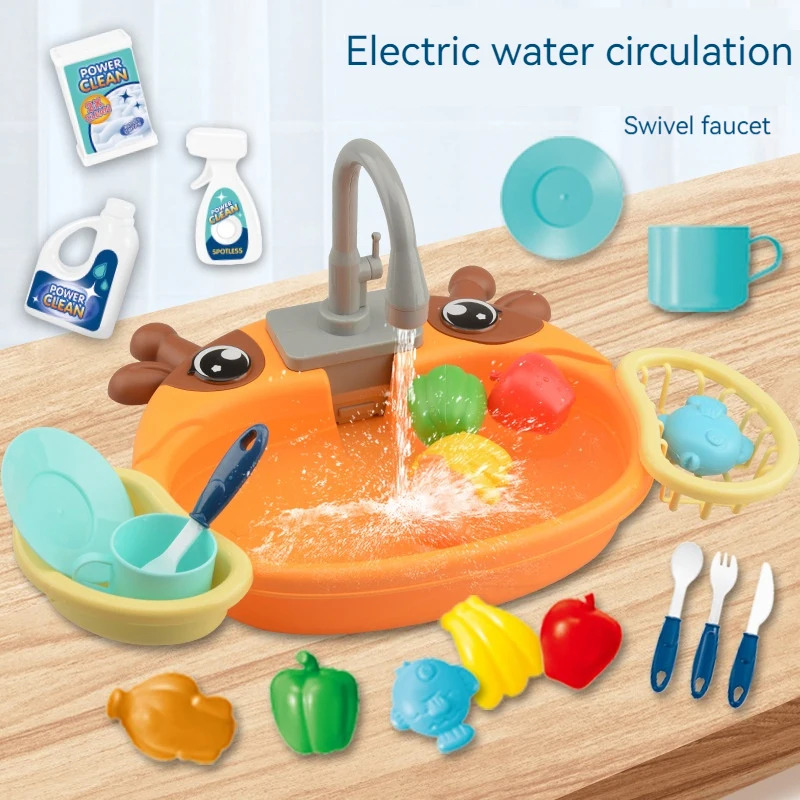 유아용 전기 순환식 물놀이 주방 세트, 식기세척기 싱크 - Kids Outdoor Kitchen Accessories 리뷰 및 가격