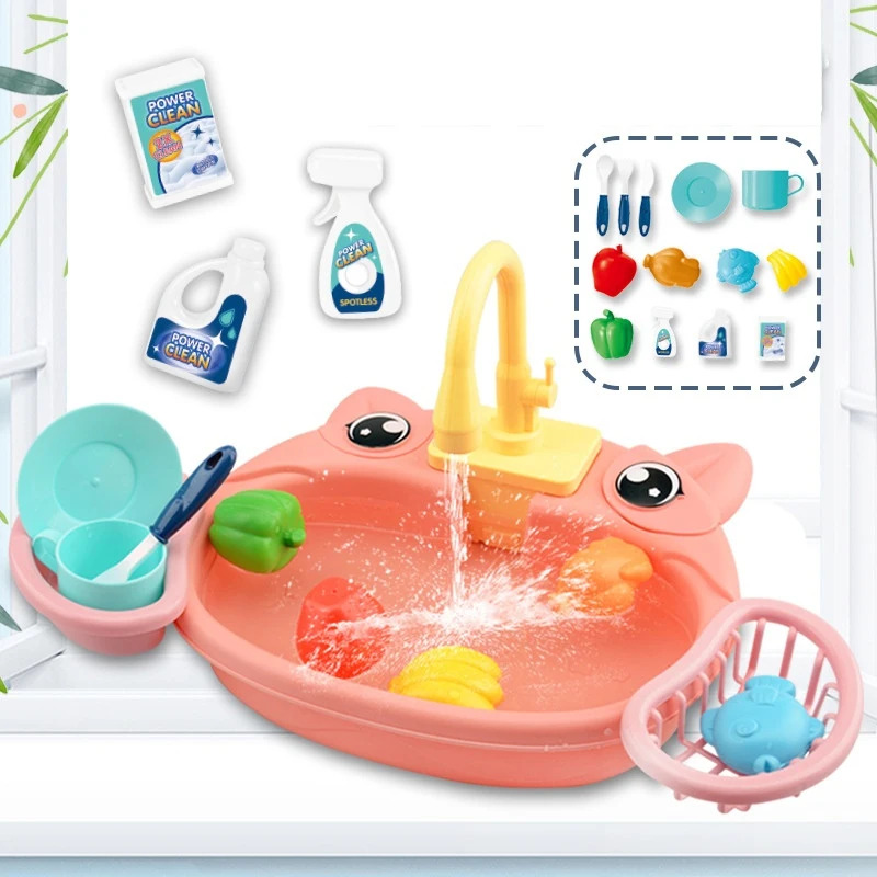 유아용 전기 순환식 물놀이 주방 세트, 식기세척기 싱크 - Kids Outdoor Kitchen Accessories 리뷰 및 가격