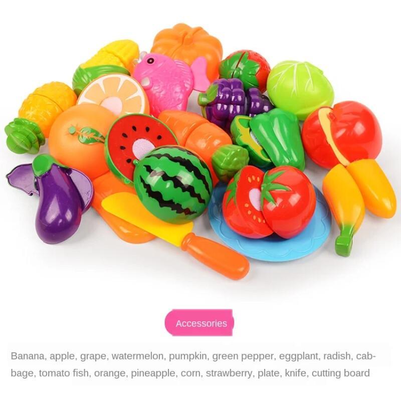 어린이를위한 절단 놀이 음식 세트 시뮬레이션 주방 장난 - Kids Outdoor Kitchen Accessories 리뷰 및 가격