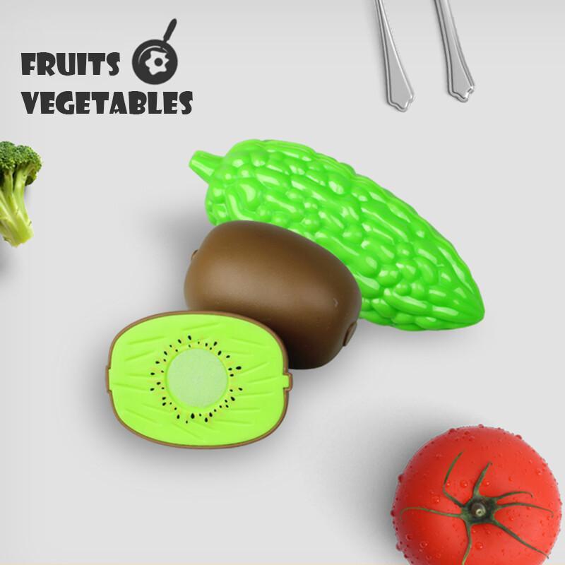 어린이를위한 절단 놀이 음식 세트 시뮬레이션 주방 장난 - Kids Outdoor Kitchen Accessories 리뷰 및 가격