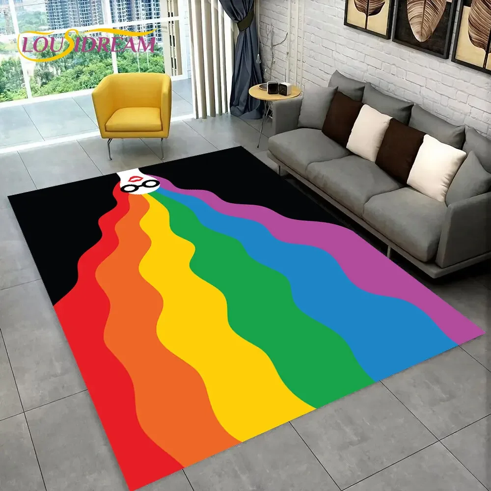 환상 무지개 색상 지역 러그, 가정 거실 침실 소파 도 - Kids Outdoor Area 리뷰 및 가격