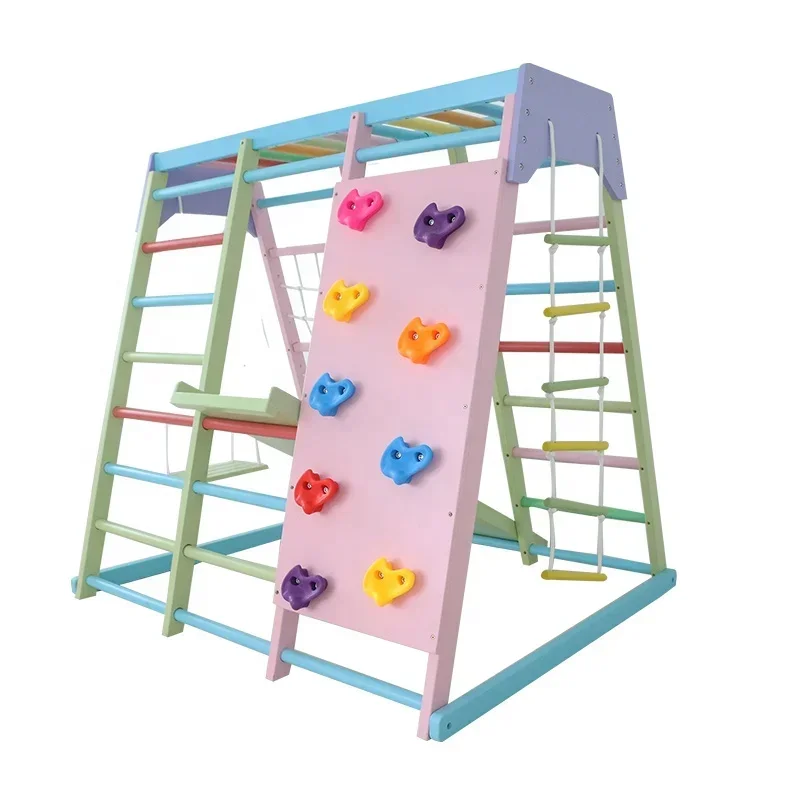 어린이용 실내 나무 클라이밍 프레임 세트, 그네, 미끄 - Kids Outdoor Climbing Frame 리뷰 및 가격